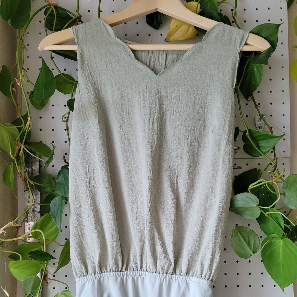 Mint green bodysuit blouse